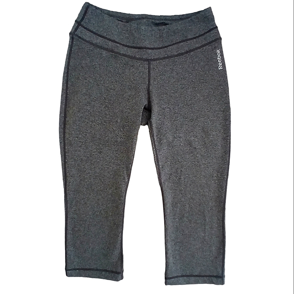 Reebok Leggings Calf Length 3/4 Length Running Yoga Workout Pants Size Small